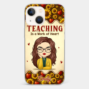 Custom Clear Phone Case - Personalized Birthday Gifts For Teachers - Teachers Make Magic Happen