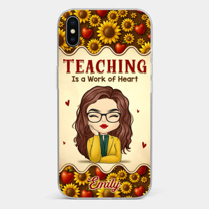 Custom Clear Phone Case - Personalized Birthday Gifts For Teachers - Teachers Make Magic Happen
