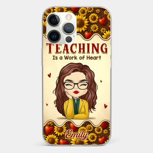 Custom Clear Phone Case - Personalized Birthday Gifts For Teachers - Teachers Make Magic Happen