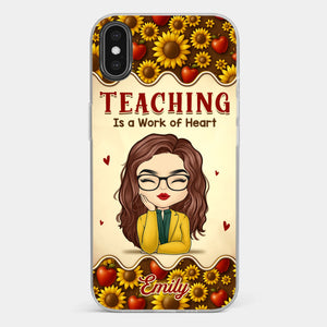 Custom Clear Phone Case - Personalized Birthday Gifts For Teachers - Teachers Make Magic Happen