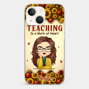 Custom Clear Phone Case - Personalized Birthday Gifts For Teachers - Teachers Make Magic Happen