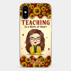 Custom Clear Phone Case - Personalized Birthday Gifts For Teachers - Teachers Make Magic Happen