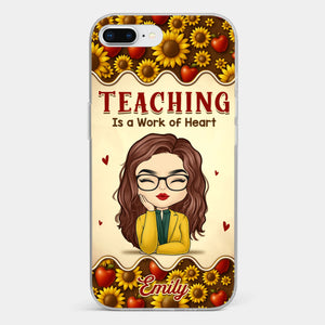 Custom Clear Phone Case - Personalized Birthday Gifts For Teachers - Teachers Make Magic Happen