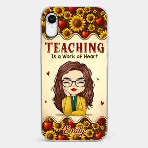 Custom Clear Phone Case - Personalized Birthday Gifts For Teachers - Teachers Make Magic Happen