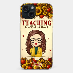 Custom Clear Phone Case - Personalized Birthday Gifts For Teachers - Teachers Make Magic Happen