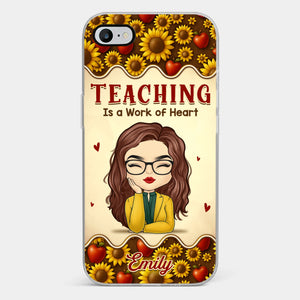 Custom Clear Phone Case - Personalized Birthday Gifts For Teachers - Teachers Make Magic Happen