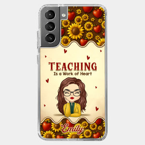 Custom Clear Phone Case - Personalized Birthday Gifts For Teachers - Teachers Make Magic Happen