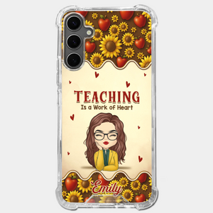 Coque de téléphone transparente personnalisée - Cadeaux d'anniversaire personnalisés pour enseignants - Les enseignants créent la magie