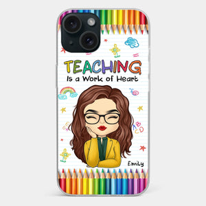 Custom Clear Phone Case - Personalized Birthday Gifts For Teachers - Teachers Grow Dreams