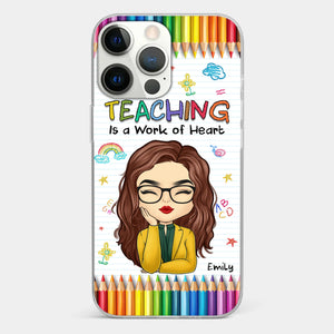 Custom Clear Phone Case - Personalized Birthday Gifts For Teachers - Teachers Grow Dreams