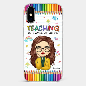 Custom Clear Phone Case - Personalized Birthday Gifts For Teachers - Teachers Grow Dreams