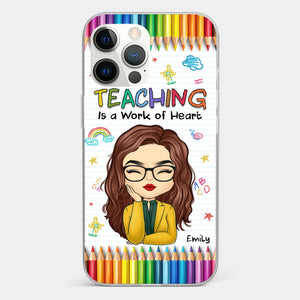 Custom Clear Phone Case - Personalized Birthday Gifts For Teachers - Teachers Grow Dreams