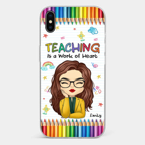 Custom Clear Phone Case - Personalized Birthday Gifts For Teachers - Teachers Grow Dreams