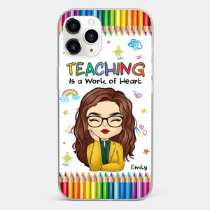Custom Clear Phone Case - Personalized Birthday Gifts For Teachers - Teachers Grow Dreams