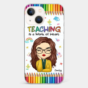 Custom Clear Phone Case - Personalized Birthday Gifts For Teachers - Teachers Grow Dreams