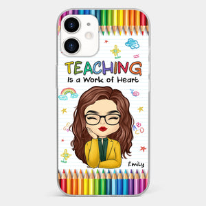 Custom Clear Phone Case - Personalized Birthday Gifts For Teachers - Teachers Grow Dreams