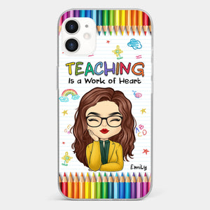 Custom Clear Phone Case - Personalized Birthday Gifts For Teachers - Teachers Grow Dreams