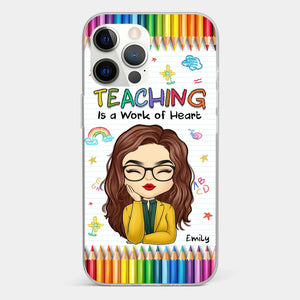 Custom Clear Phone Case - Personalized Birthday Gifts For Teachers - Teachers Grow Dreams