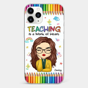 Custom Clear Phone Case - Personalized Birthday Gifts For Teachers - Teachers Grow Dreams