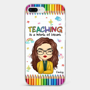 Custom Clear Phone Case - Personalized Birthday Gifts For Teachers - Teachers Grow Dreams
