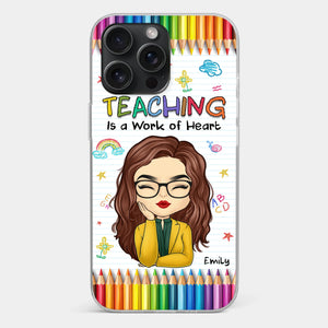 Custom Clear Phone Case - Personalized Birthday Gifts For Teachers - Teachers Grow Dreams
