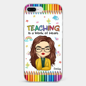 Custom Clear Phone Case - Personalized Birthday Gifts For Teachers - Teachers Grow Dreams
