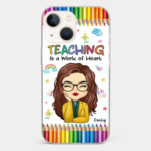 Custom Clear Phone Case - Personalized Birthday Gifts For Teachers - Teachers Grow Dreams