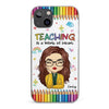 Coque de téléphone transparente personnalisée - Cadeaux d'anniversaire personnalisés pour enseignants - Teachers Grow Dreams