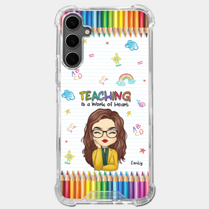 Coque de téléphone transparente personnalisée - Cadeaux d'anniversaire personnalisés pour enseignants - Teachers Grow Dreams
