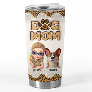 Gobelet personnalisé avec effet gonflable en 3D - Cadeaux d'anniversaire personnalisés pour les amoureux des chiens, les papas et les mamans - The Treat Life Chose Me