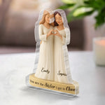 Custom Acrylic Plaque - Personalized Best Friend Birthday Gifts For Women - My Chosen Sister, My Best Friend