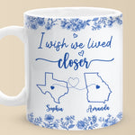 Custom Mug - Personalized Best Friend Birthday Gifts For BFF, Bestie - Distance Means So Little To The Heart