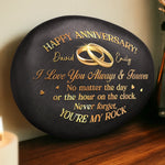 Custom Printed Rock - Personalized Anniversary Wedding Gifts For Couple, Husband, Wife - My Daily Dose Of Happy