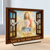 Custom Photo Wood & Acrylic Plaque - Personalized Memorial Sympathy Gifts For Women, Men, All Believers, Jesus Lovers - Peaceful In Paradise