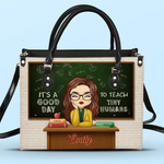 Custom Leather Handbag - Personalized Back To School Gifts For Teachers - My Class, My Crew