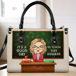 Custom Leather Handbag - Personalized Back To School Gifts For Teachers - My Class, My Crew