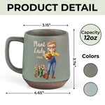 Custom Printed Stoneware 12oz Mug - Personalized  Garden Gifts For Gardeners - Sprout Goals