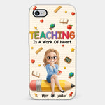 Custom Clear Phone Case - Personalized Back To School Gifts For Teachers - Where Learning Blooms