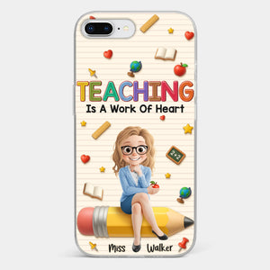 Custom Clear Phone Case - Personalized Back To School Gifts For Teachers - Where Learning Blooms