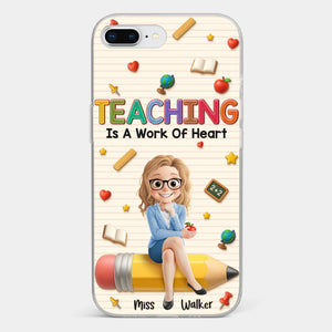 Custom Clear Phone Case - Personalized Back To School Gifts For Teachers - Where Learning Blooms