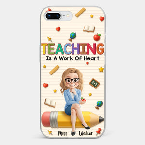 Custom Clear Phone Case - Personalized Back To School Gifts For Teachers - Where Learning Blooms