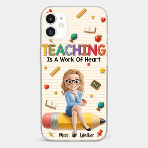 Custom Clear Phone Case - Personalized Back To School Gifts For Teachers - Where Learning Blooms