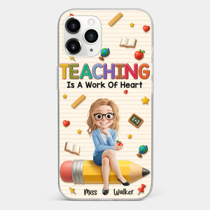 Custom Clear Phone Case - Personalized Back To School Gifts For Teachers - Where Learning Blooms