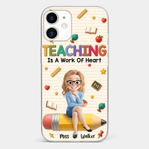 Custom Clear Phone Case - Personalized Back To School Gifts For Teachers - Where Learning Blooms