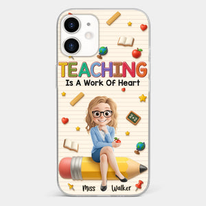 Custom Clear Phone Case - Personalized Back To School Gifts For Teachers - Where Learning Blooms