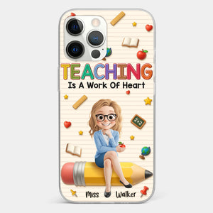 Custom Clear Phone Case - Personalized Back To School Gifts For Teachers - Where Learning Blooms