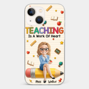 Custom Clear Phone Case - Personalized Back To School Gifts For Teachers - Where Learning Blooms