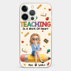 Custom Clear Phone Case - Personalized Back To School Gifts For Teachers - Where Learning Blooms