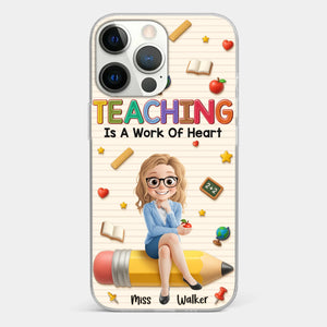 Custom Clear Phone Case - Personalized Back To School Gifts For Teachers - Where Learning Blooms