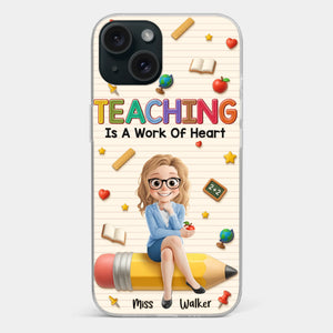 Custom Clear Phone Case - Personalized Back To School Gifts For Teachers - Where Learning Blooms